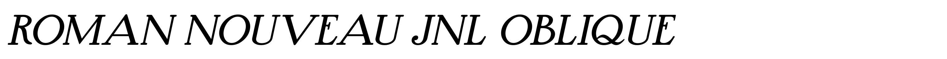 Roman Nouveau JNL Oblique